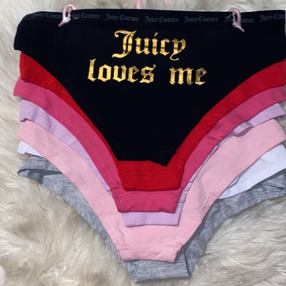 Juicy Couture Set of 7 pairs of Bikini Panties Underwear Size Large NWT - Picture 3 of 8